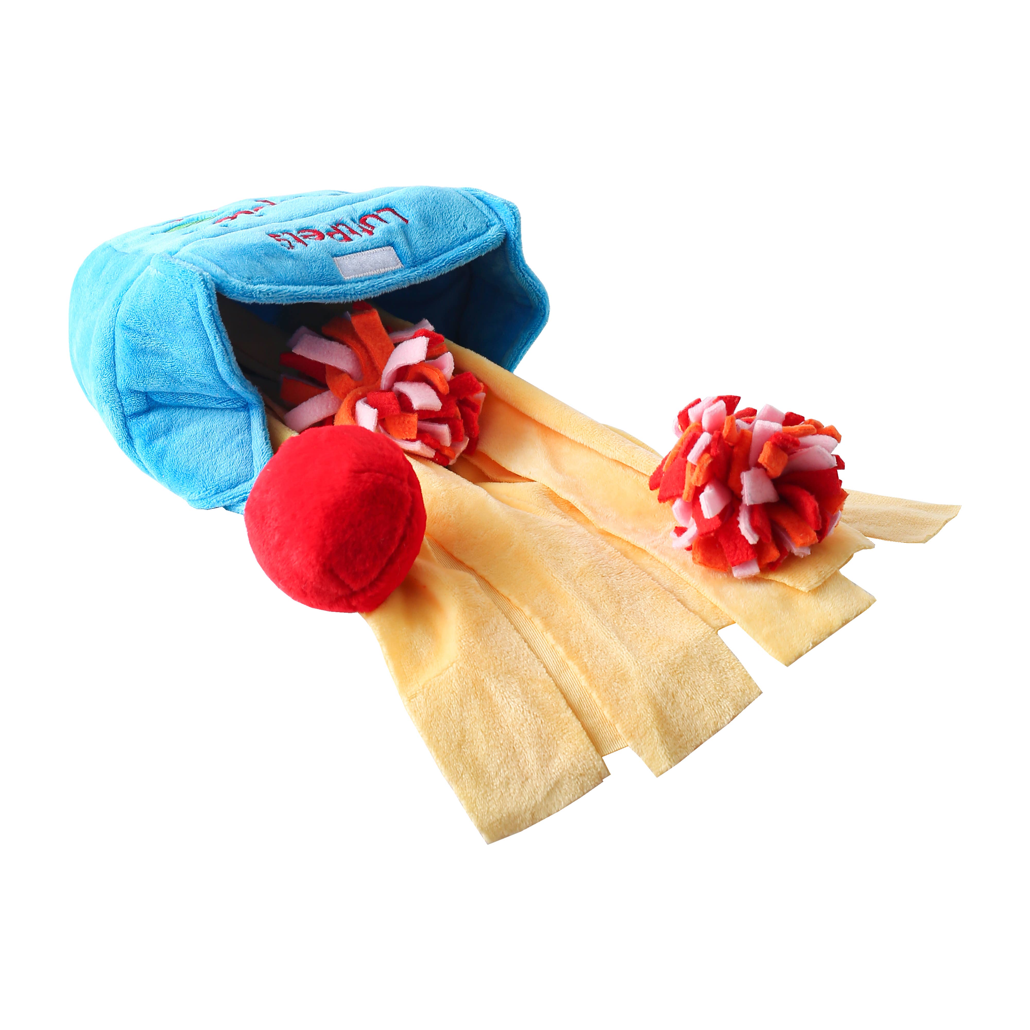 LUFTPETS - Wholesale Pet Plush Toy - Dog - Pasta Snuffle Toy for Dogs – Crinkly & Squeaky Enrichment 27