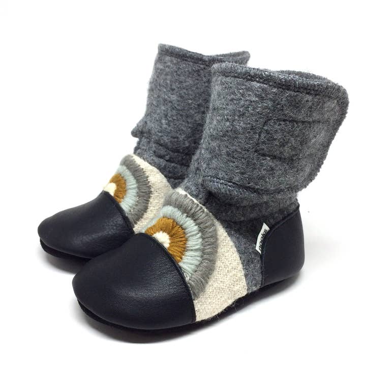 Nooks Design - Wholesale Booties - Kids - Cove Felted Wool Booties0