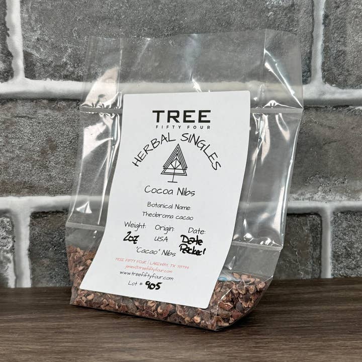 Tree Fifty Four - Wholesale Cocoa Nibs - Cocoa Nibs (Cacao) | 2oz - 1 KG | Bulk Herbs
