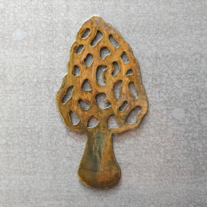 Imán de nevera Morel Mushroom para amantes de las setas para venta al por mayor de Rustic Metalz