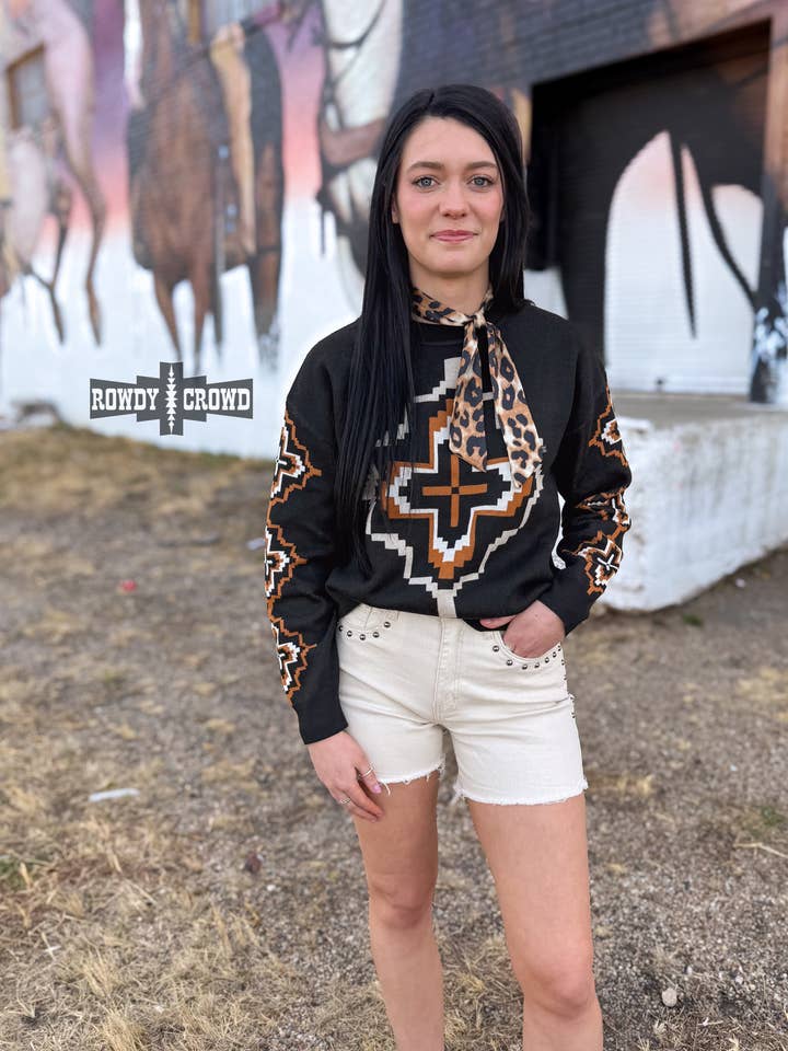 Santa Fe Sweater for wholesale by Rowdy Crowd Clothing