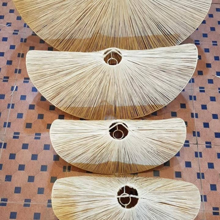 Gran Wholesale - Wholesale Lampshade - Natural Raffia Pendant Light - Handmade Raffia Lamp3