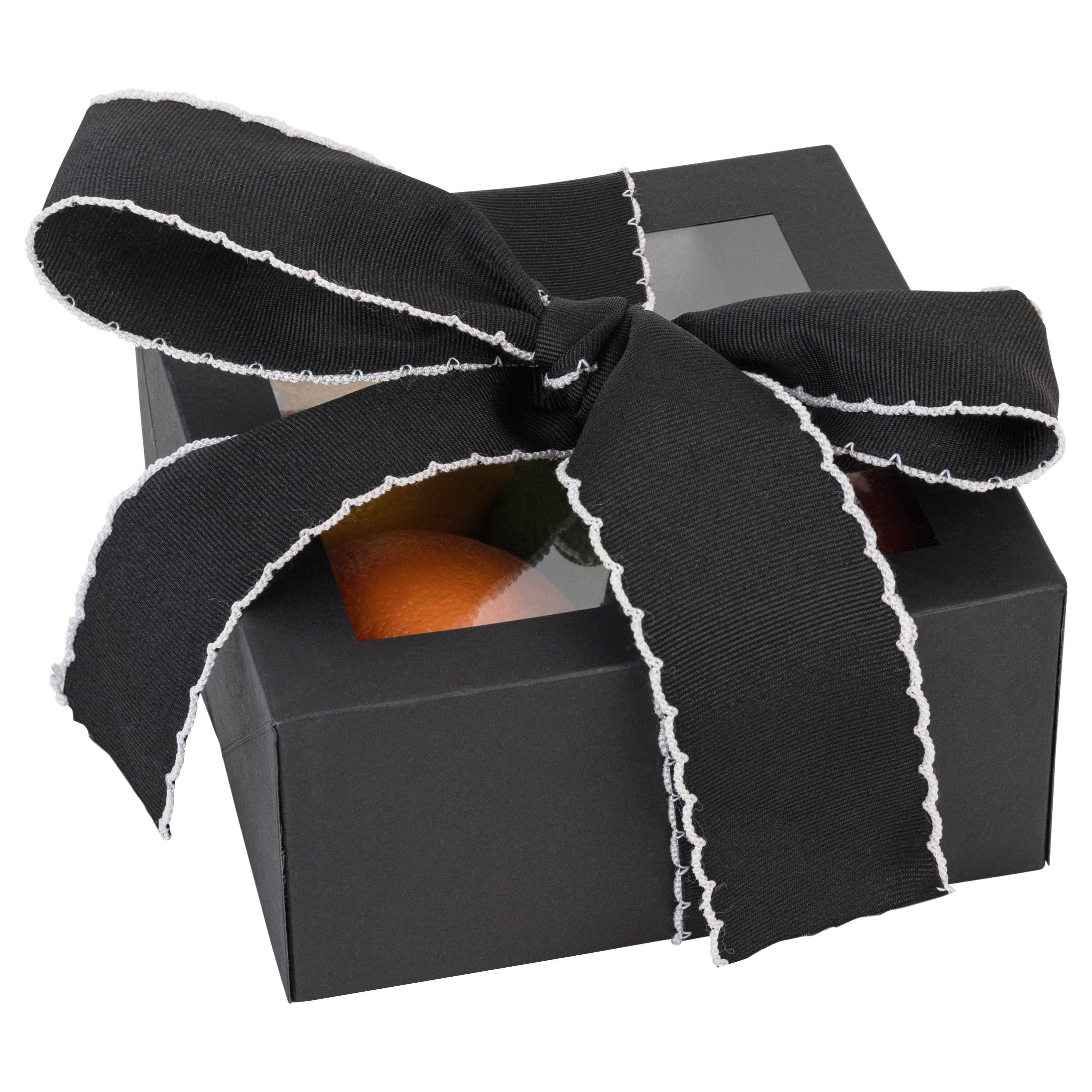 Hammont - Wholesale Gift Box - Premium Square Bakery Boxes 8 Pack Black 6X6X3"3