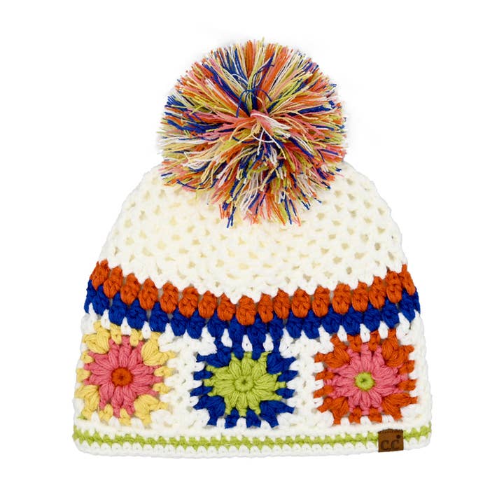 Handmade Crochet Pom C.C Beanie Handmade Crochet Pom C.C Beanie