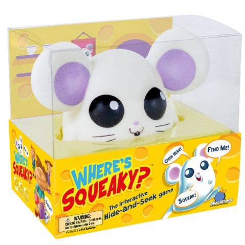 Where is Squeaky? : The interactive hide-and-seek game! for wholesale by Blue Orange Games