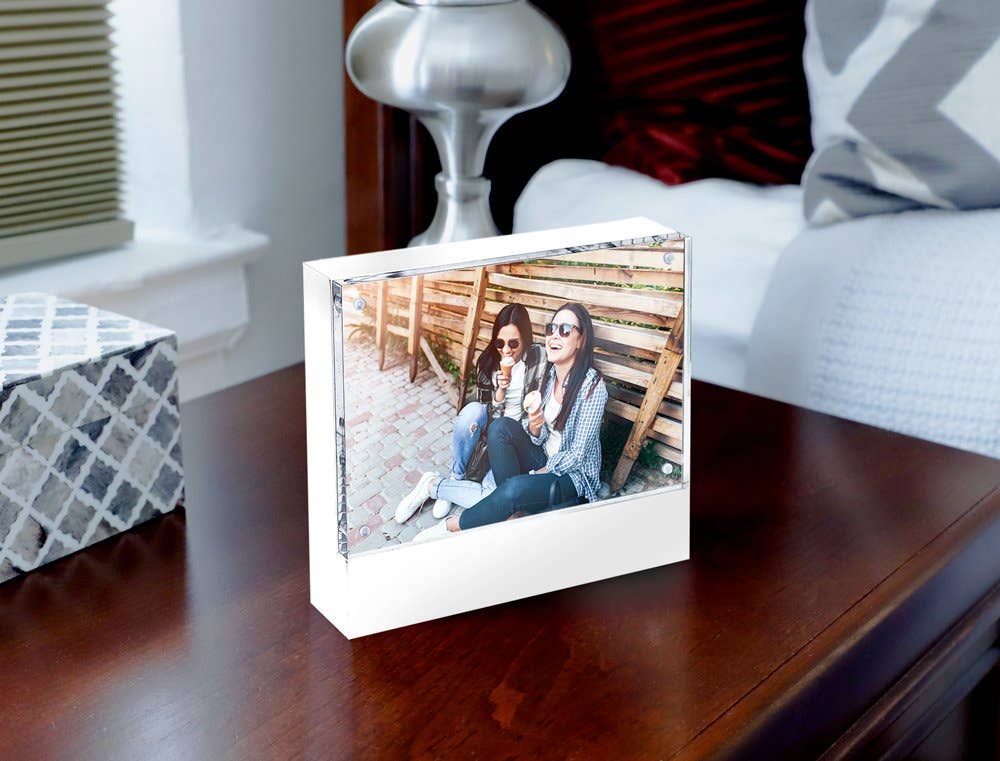 Isaac Jacobs International - Wholesale Picture Frame - Isaac Jacobs Wood Block Magnetic Acrylic Picture Frame11
