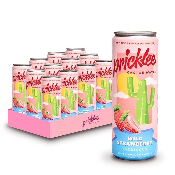 Pricklee Cactus Water - Wholesale Sparkling Water - Pricklee Cactus Water - Wild Strawberry (12-pack)