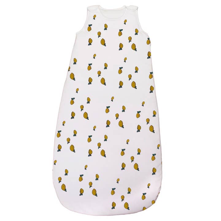 Adjustable Muslin Sleeping Bag "LEMON" LES CHATOUNETS for wholesale by Les Chatounets