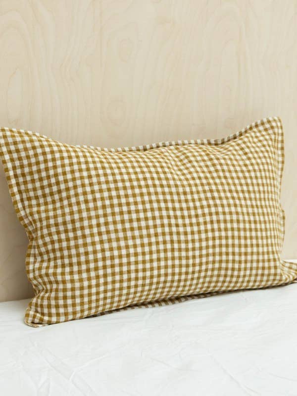Vichy linen pillowcase for wholesale by Gabrielle Paris
