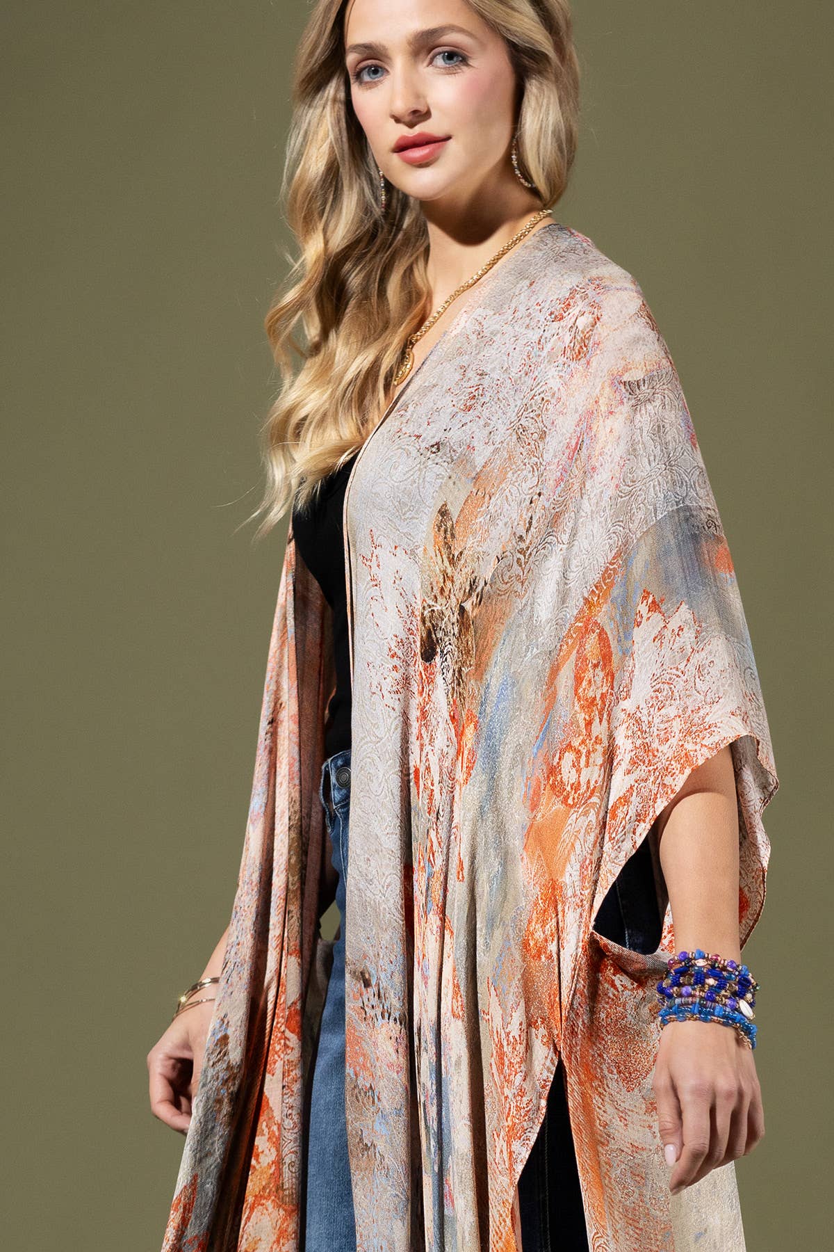 Nottingham Nottingham-kimono for engroshandel på Faire6