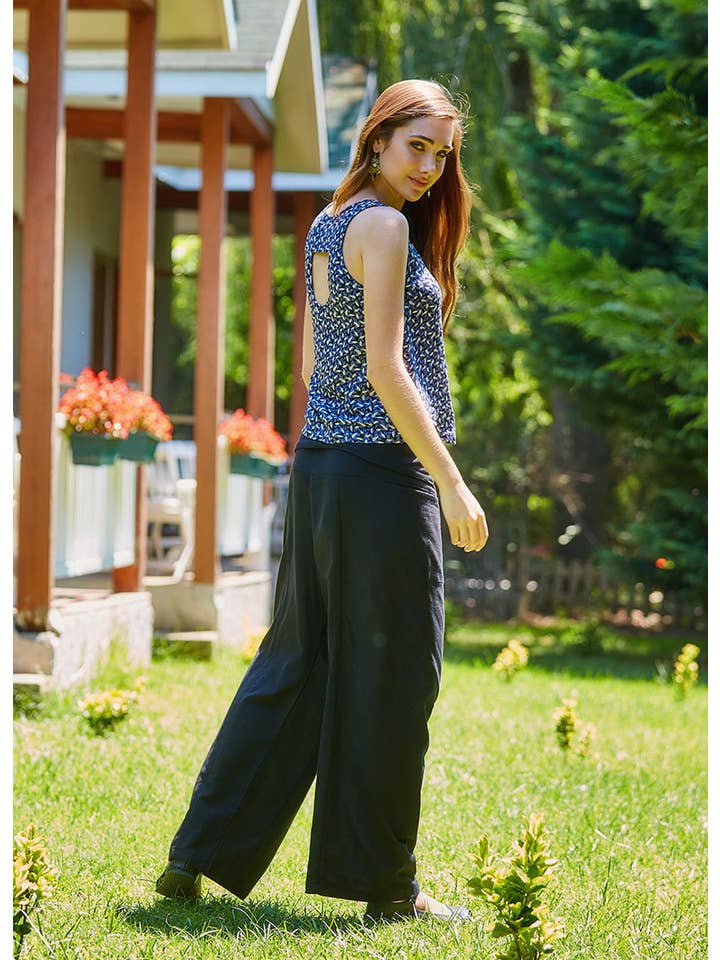 BohoClandestino - Wholesale Pants – Women's - Summer Fisherman Pants for Women Black3