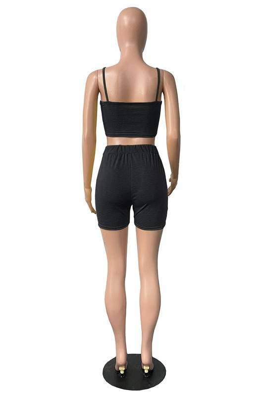 Fashion Combination - Wholesale Hemd- en rokset - Dames - set met camitop en korte broek5