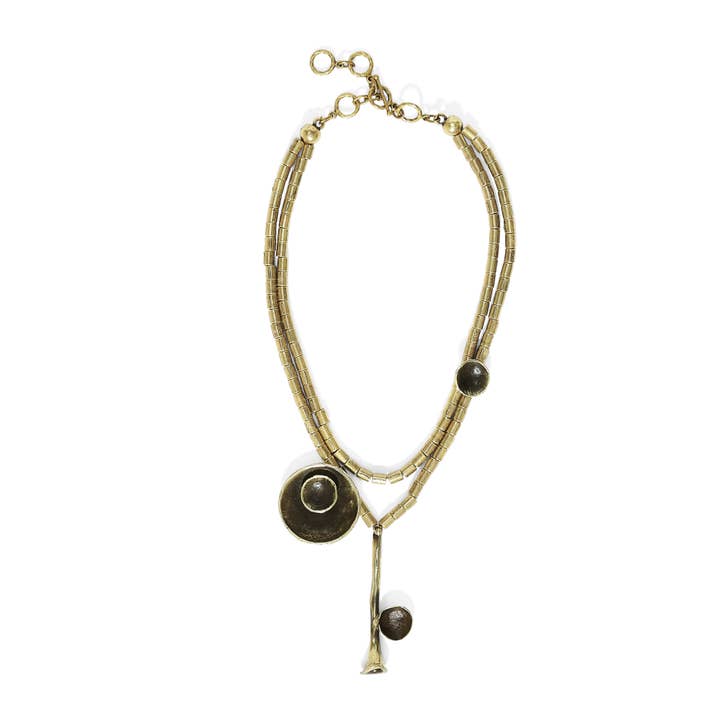 Handmade Bronze Necklace - BRN1009 for wholesale by Chanour