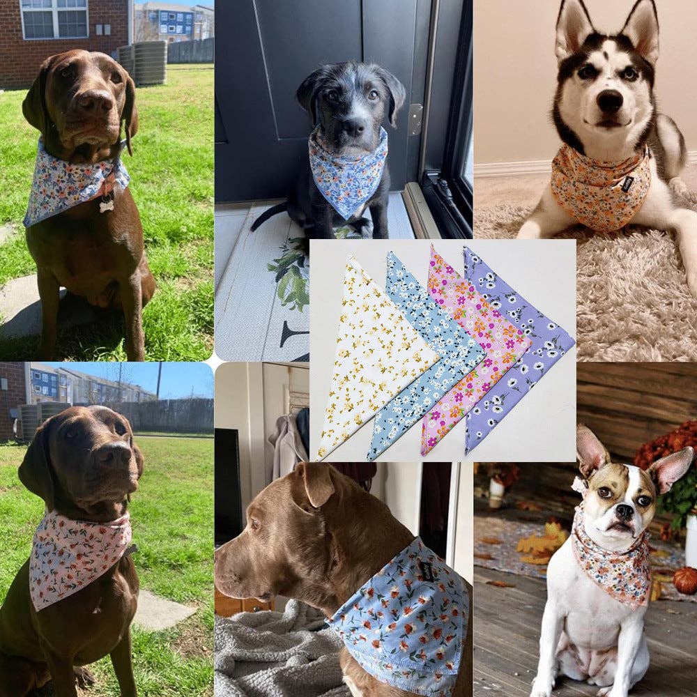 Cheerhunting – Großhandel Haustier-Bandana – Hund – Furbud – Leichtes Blumiges Bandana zum Binden für Haustiere5