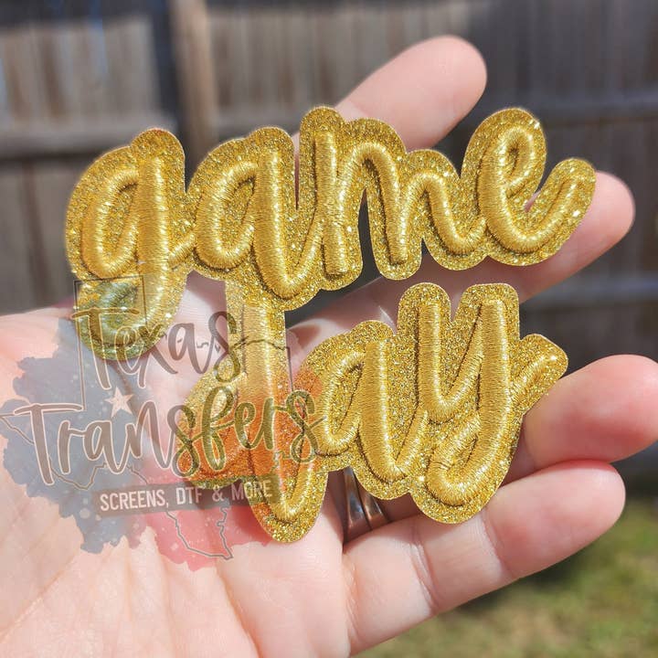 Texas Transfers - Wholesale Patch - Game Day (Gold) Iron-On PATCH0