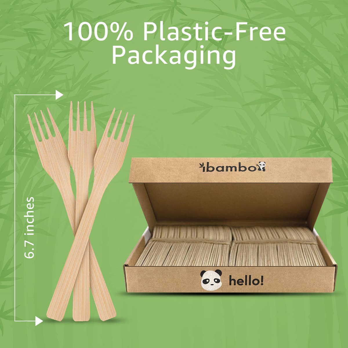 Ibambo - Wholesale Disposable Servingware Set - Ibambo Bamboo Disposable Forks Set - 600 Pack3