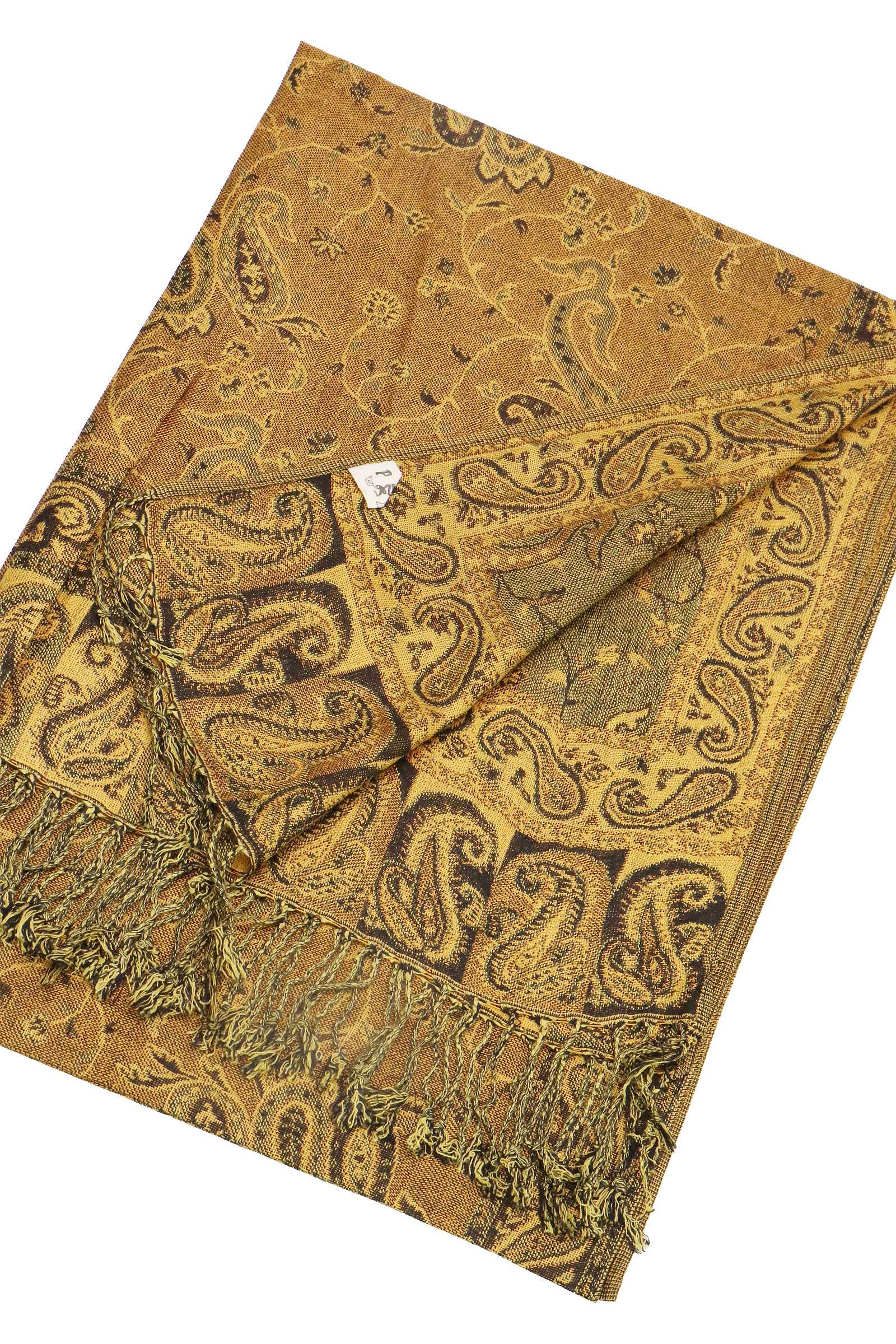 Sortiert Paisley-Blumen-Garten Pashmina-Schal mit Twist-Quasten für den Großhandel auf Faire11