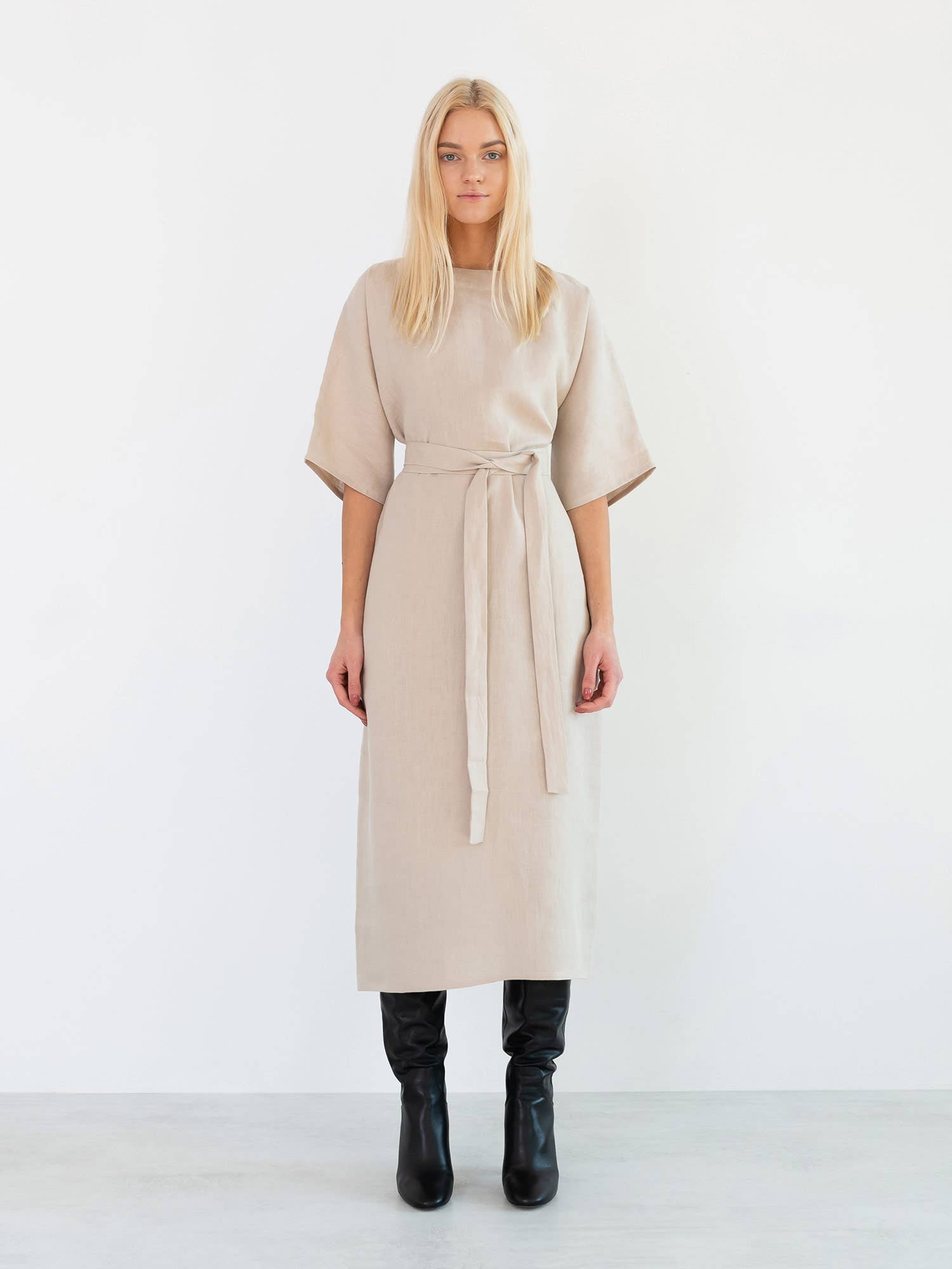 Love and Confuse - Wholesale Dress - Women's - Clementine Linen Midi Dress1