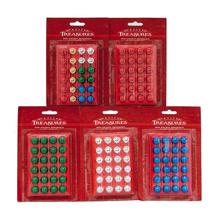 15MM ANIMAL DE COMPAGNIE TRÉSOR BOULE EN VERRE ORNEMENTS 24P pour la vente par Kurt S. Adler, Inc.