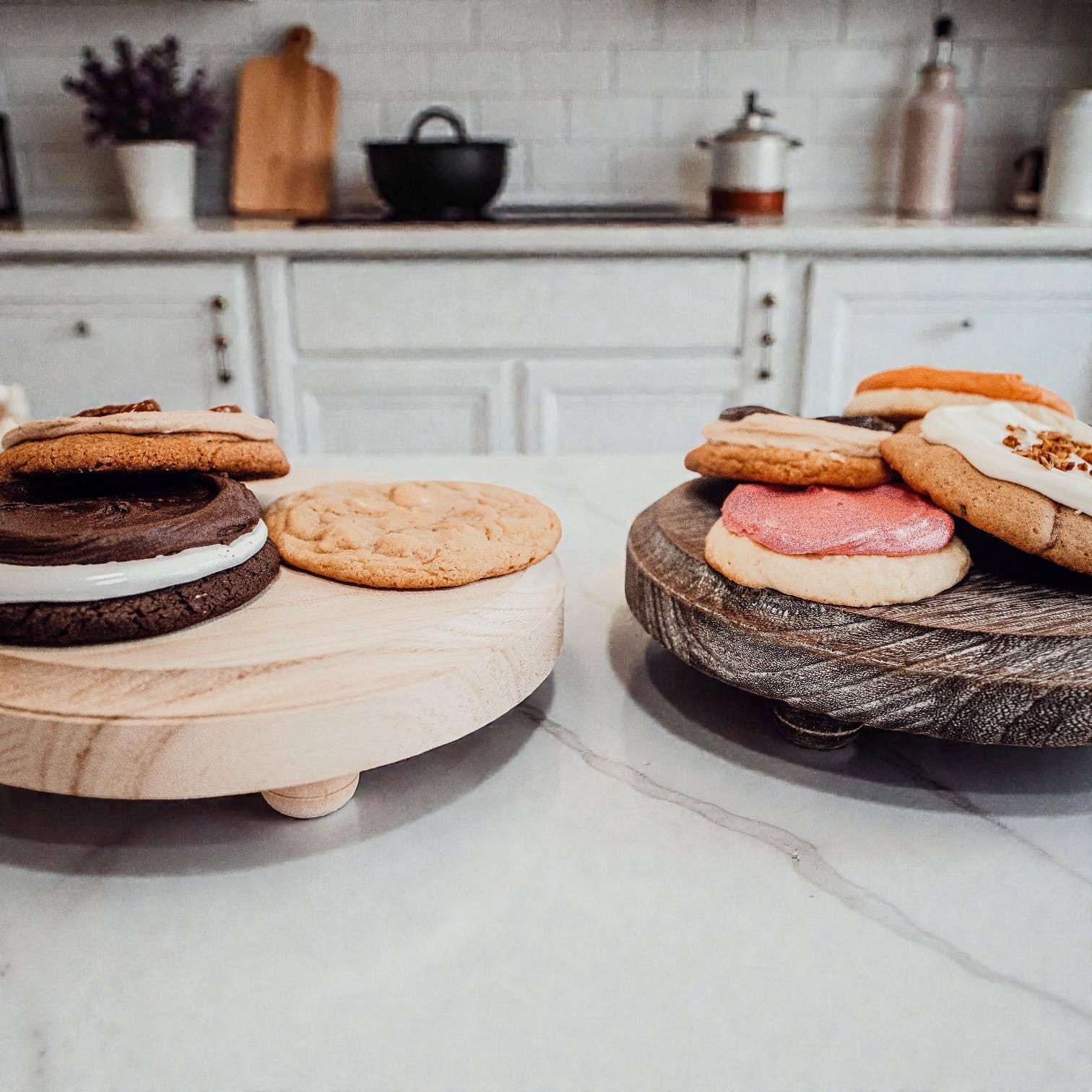 Gia Roma - Wholesale Decoratief dienblad - Ronde houten standaard en sierbord voor tafeldecoratie31