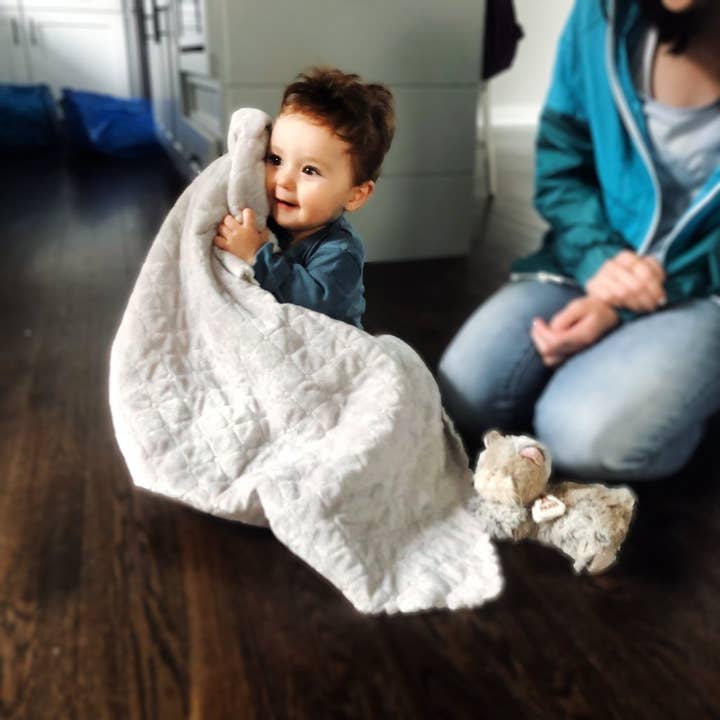 A Soft Idea - Wholesale Bedding Blanket - Kids & Baby - 723 - Nanas Quilted Plush Baby Blanket With Faux Sherpa Back4