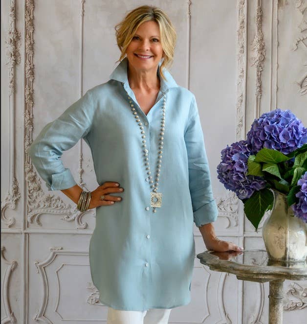 Arte Italica & Crown Linen Designs - Wholesale Tunic - Women's - Christina Linen Tunic - New Colors14