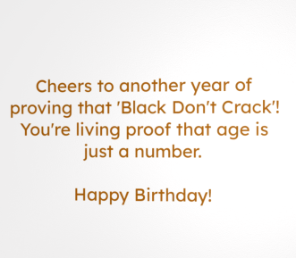 Jubilations Designs – wholesale Birthday card – Black Don't Crack1