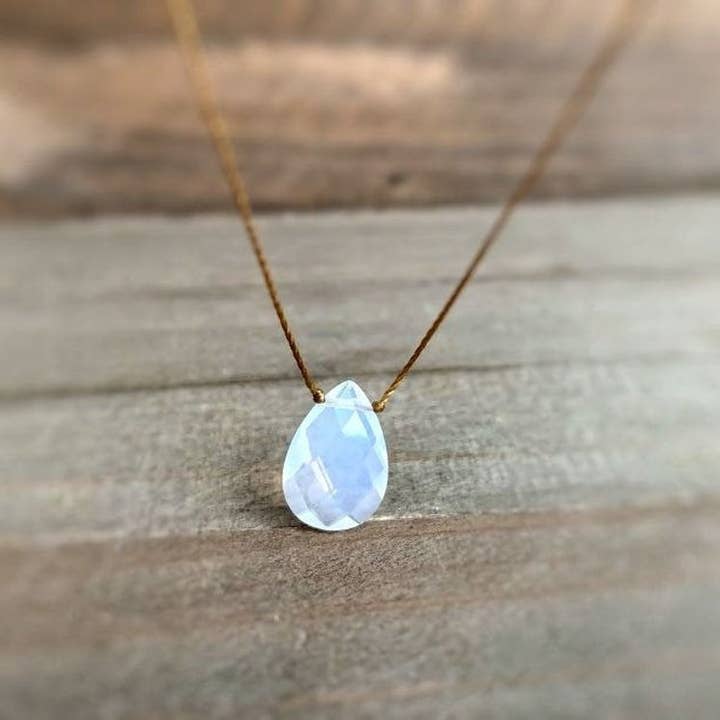 Merelani Designs - Wholesale Pendant/Charm Necklace - Opalite Teardrop Necklace8