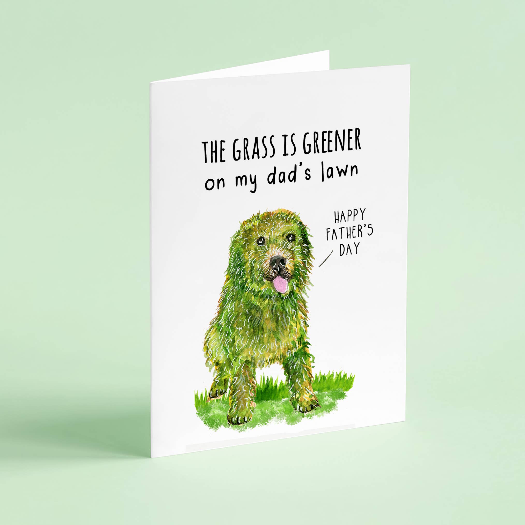 Liyana Studio - Wholesale Father's Day Card - Greener Lawn Dog Dad - Funny Father's Day Card5