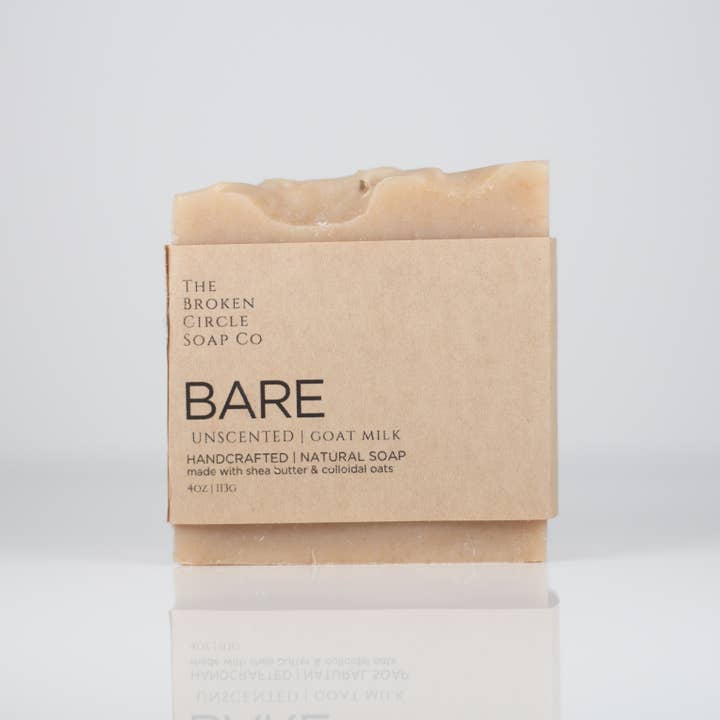 The Broken Circle Soap Co – Großhandel Feste Seife – Bare (unparfümiert) | Ziegenmilchseife