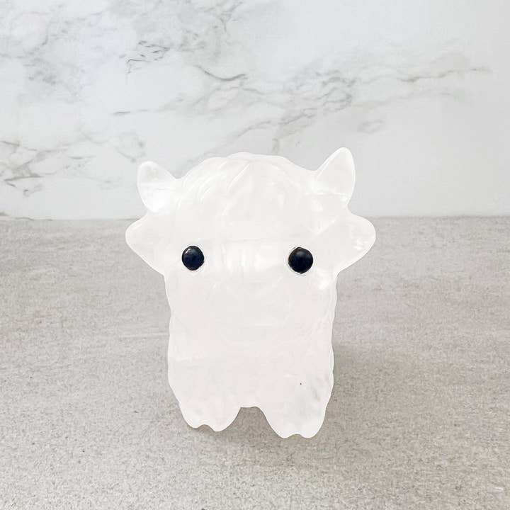 Light Breeze Candle Co. - Wholesale Decorative Figurine - Handcrafted Crystal Cattle & Sheep Carving in Multiple Natural Stones