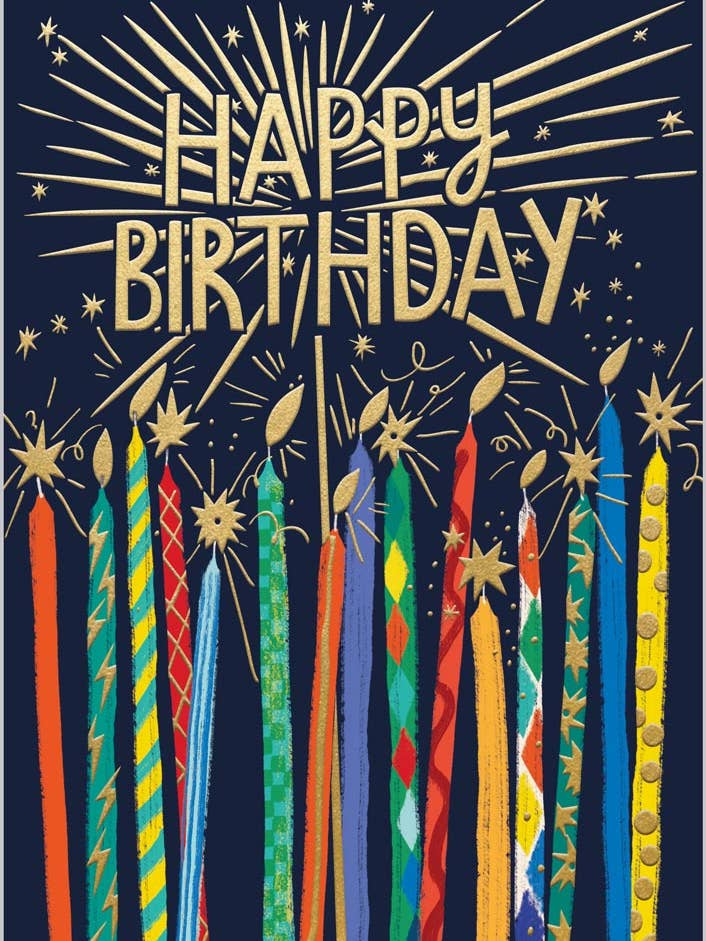 Candele e Decorazione per Torta di Buon Compleanno per la vendita all'ingrosso da parte di Abacus Cards and Clare Maddicott Publications