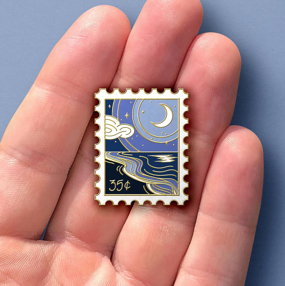 Sablewood Paper Company - Wholesale Lapel Pin/Button - Serene Shore Enamel Pin2