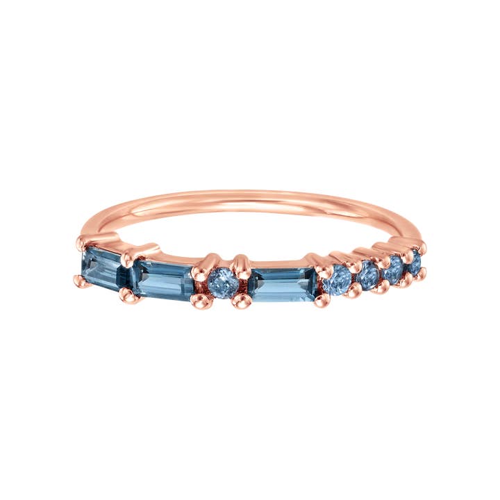La Kaiser - Wholesale Multi-Stone Ring - The “MRS” Morse Code Ring - Something Blue