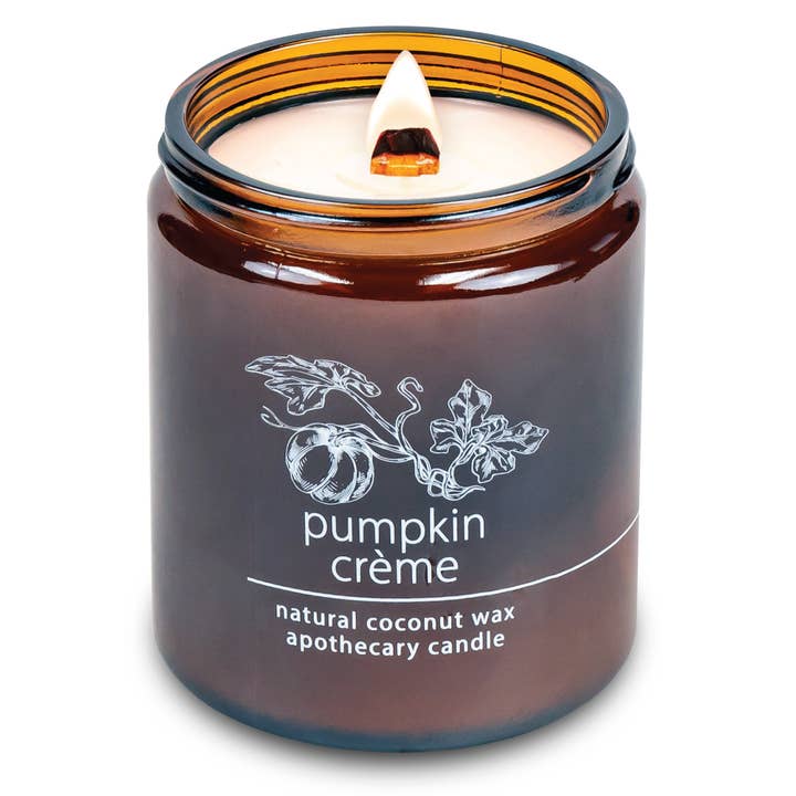 Pumpkin Crème | 8 oz Apothecary Candle for wholesale by Hemlock Park