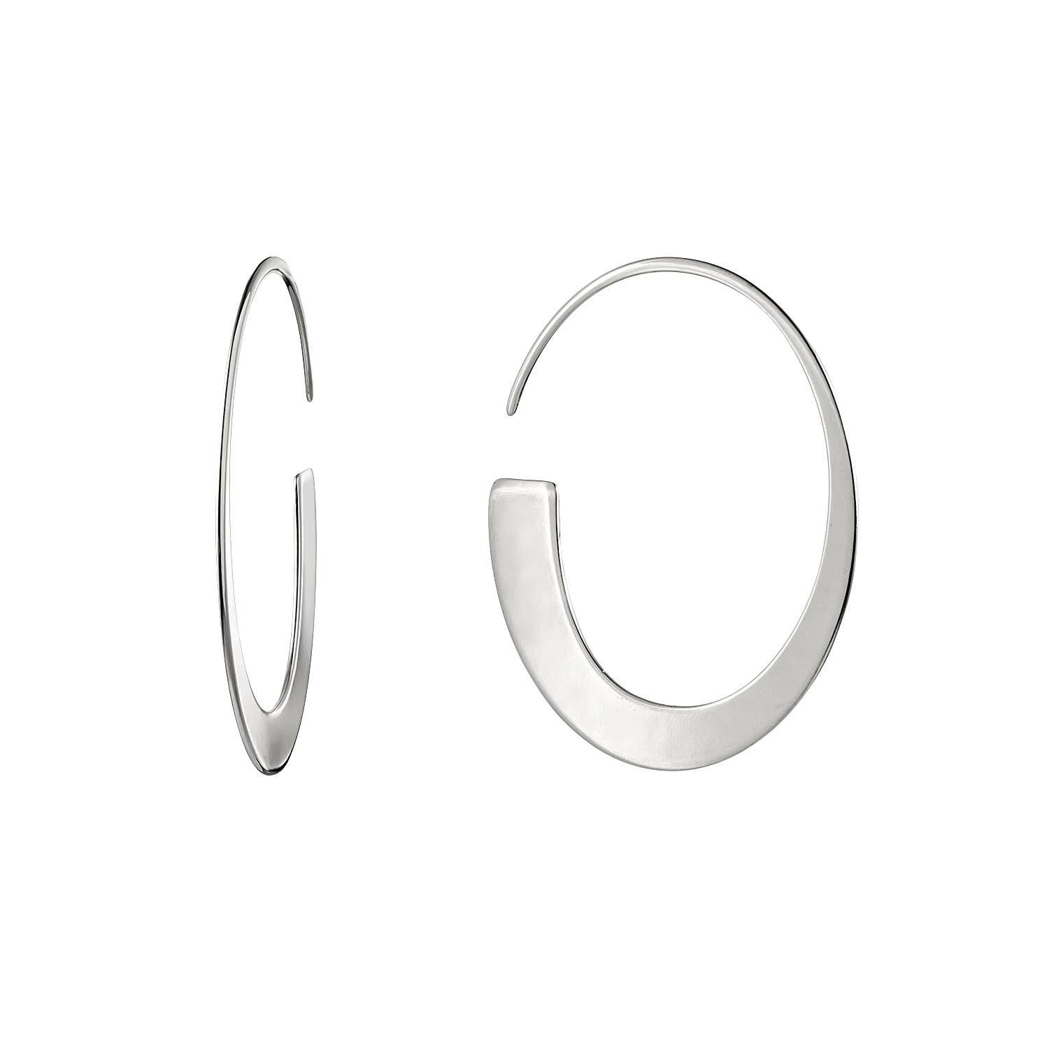 EarCandy Jewelry - Wholesale Hoop Earrings - SILVER GONDOLA RINGS