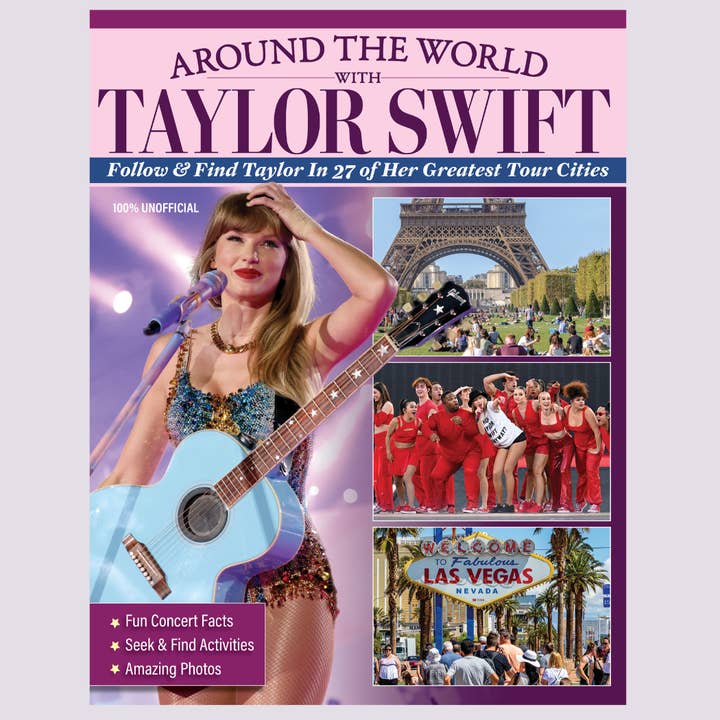 Fox Chapel Publishing - Wholesale Display Book - Around the World with Taylor Swift - Follow & Find Taylor!