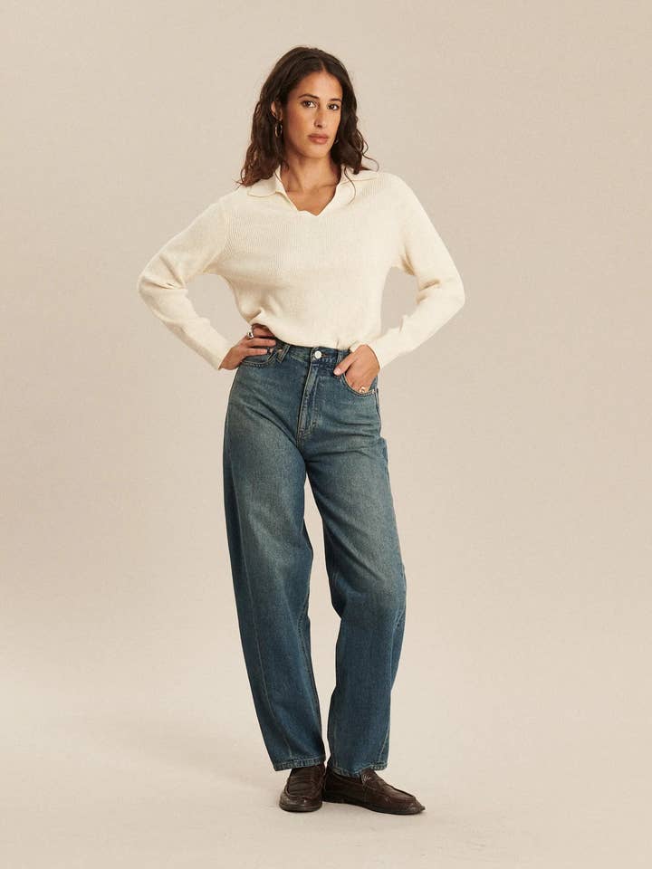 OSAKA DENIM SHADOW INDIGO GB 50 - BALLOON JEANS for wholesale by LABDIP