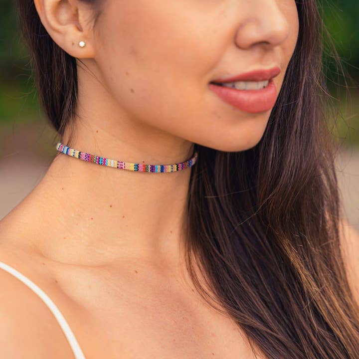 Choker Halskette - Gelb für den Großhandel von Made By Nami
