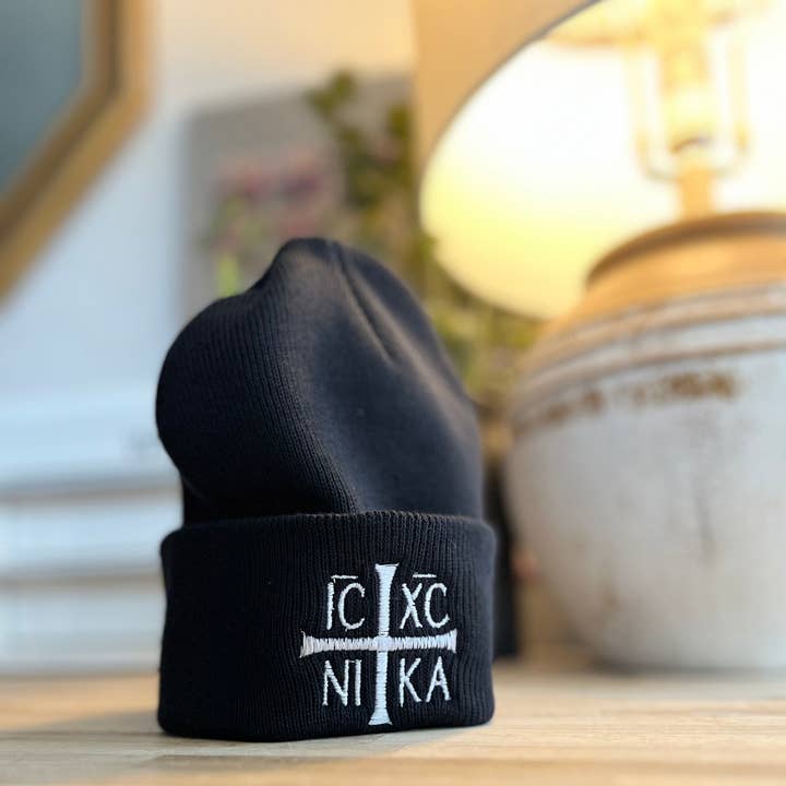 ICXC NIKA Orthodox Beanie – By Cave Dwellers for wholesale by Cave Dwellers