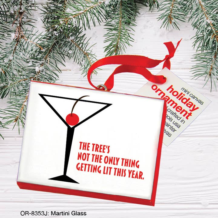 Martini Glas, prydnad (OR-8353J) för wholesale av Printed Canvas