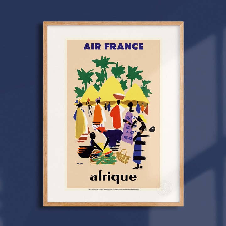 Cartaz Air France / África - AFL0087 por atacado de Oneart