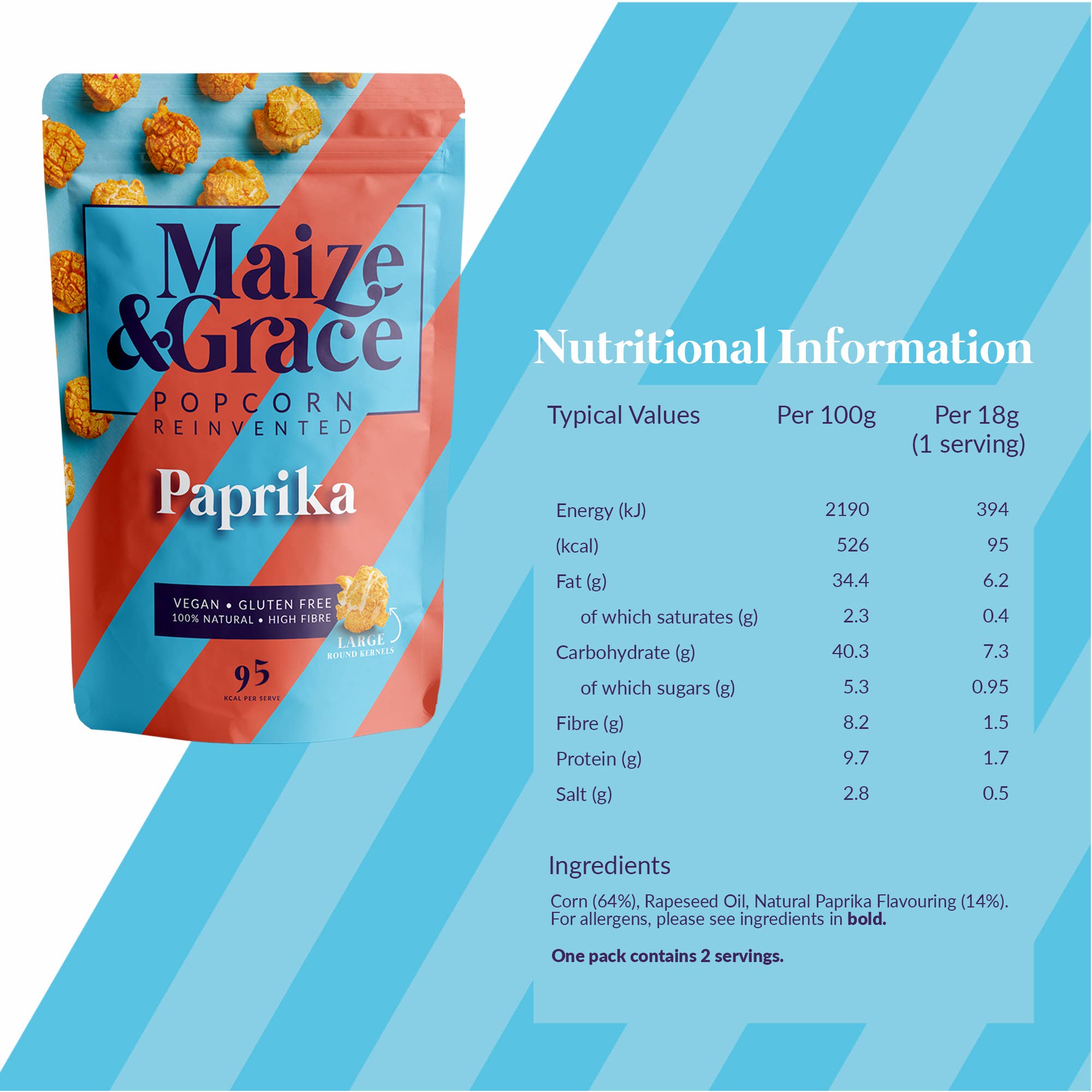 Maize & Grace - Vente Pop-corn - Maize & Grace Popcorn au Paprika2