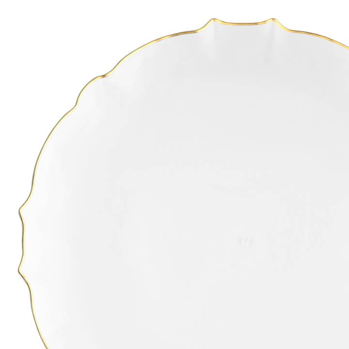 10.25" Clear Gold Lotus Plastic Dinner Plates - 120 pcs and other Purchase wholesale disposable plates. Free returns & net 60 terms on Faire trending on Faire.