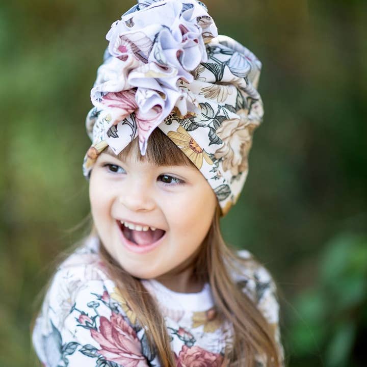 Ander - Venta al por mayor Sombrero - Niños - Gorro turbante de verano para niña de algodón elástico fabricado en Polonia3