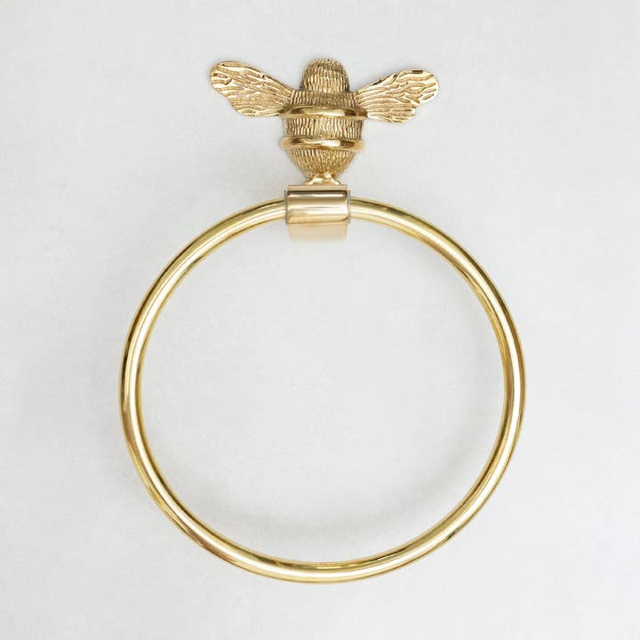 Messing bi Håndklædering med Bee for engroshandel hos Brass bee