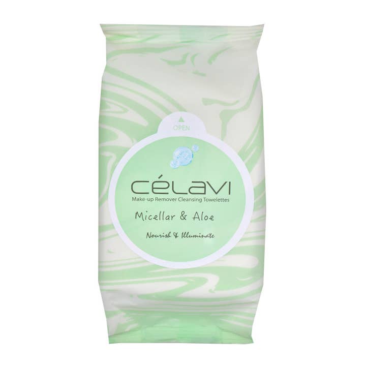 PINEAPPLE Beauty - Wholesale Face & body wipes - Celavi MT028 Micellar Aloe Make-up Cleansing Towelettes -6 2