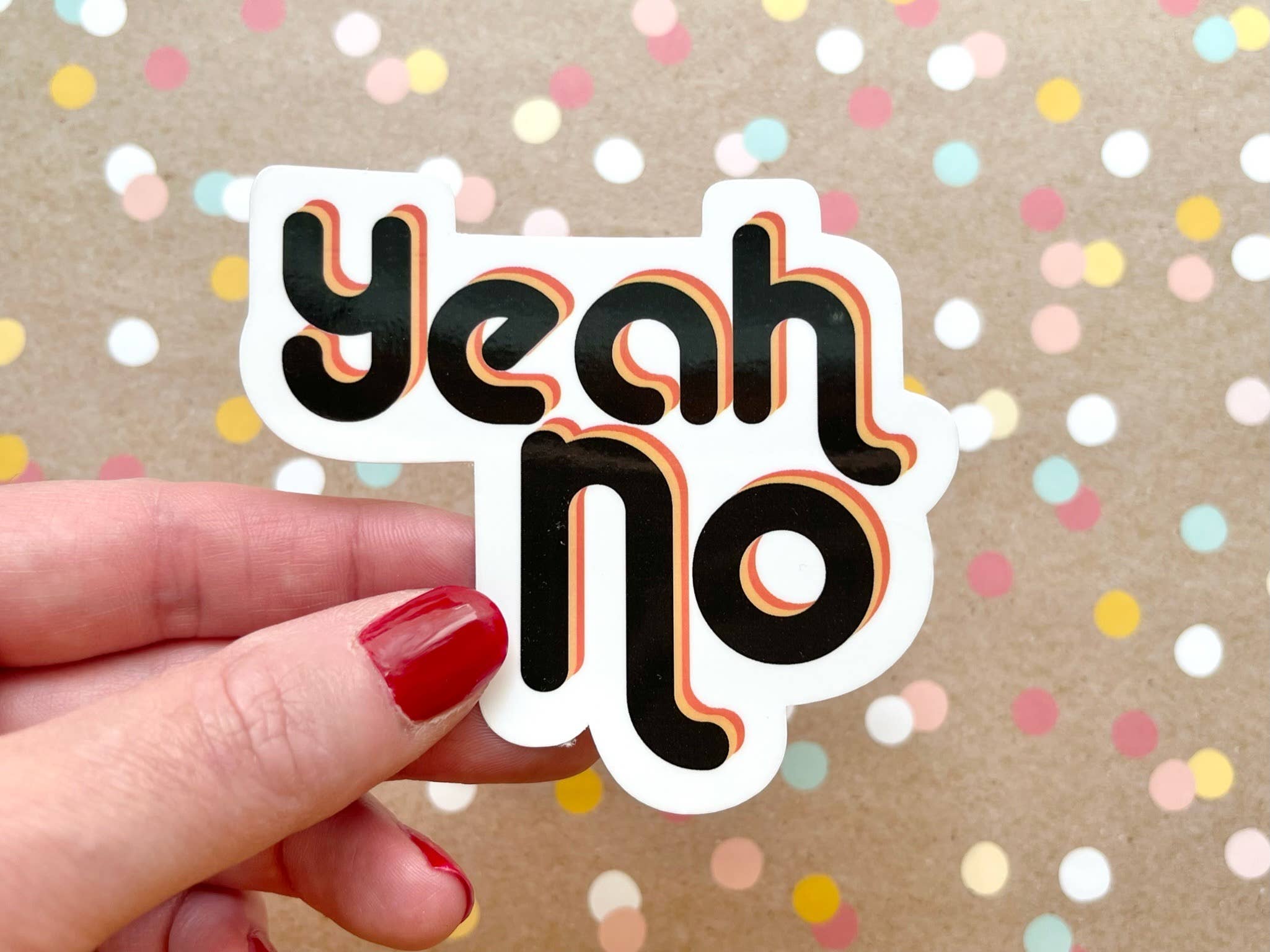 Beckamade - Wholesale Sticker - Yeah No Sticker0