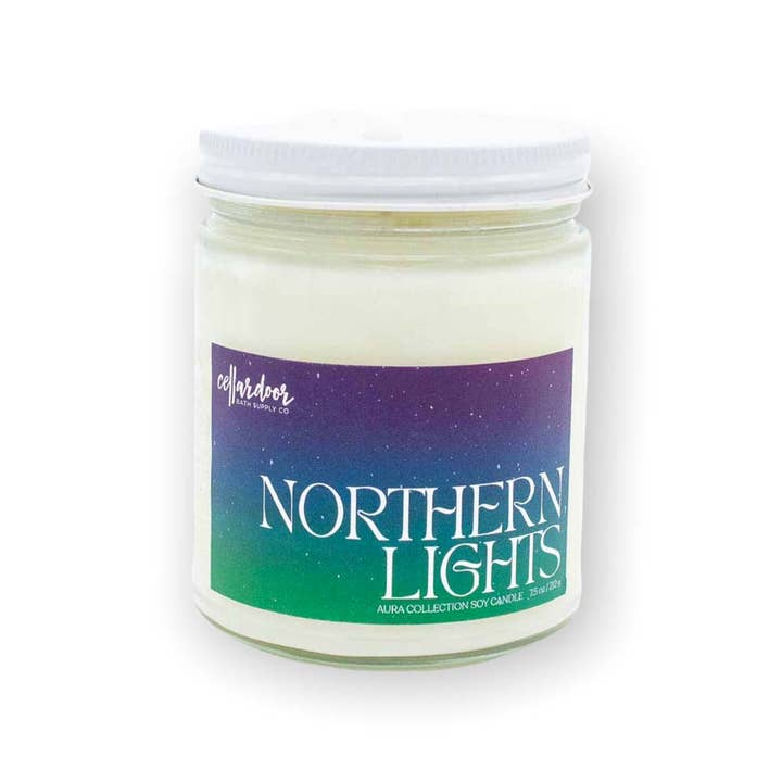Cellar Door Bath Supply Co. - Wholesale Jar/Filled Candle - Northern Lights - 7.5 oz Soy Candle1