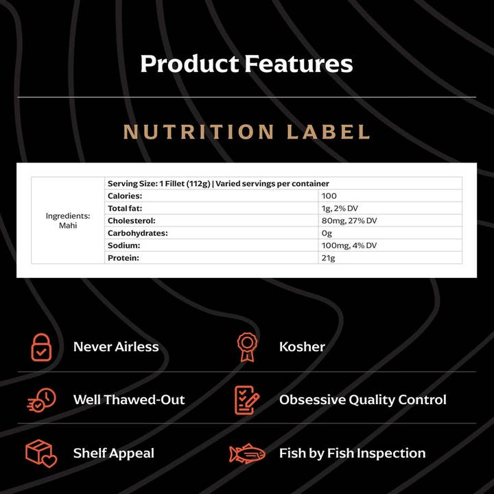 Legend of Jona - Wholesale Fish/seafood - JONA Mahi Fillets 2 ct - 8oz - Tray Packed4